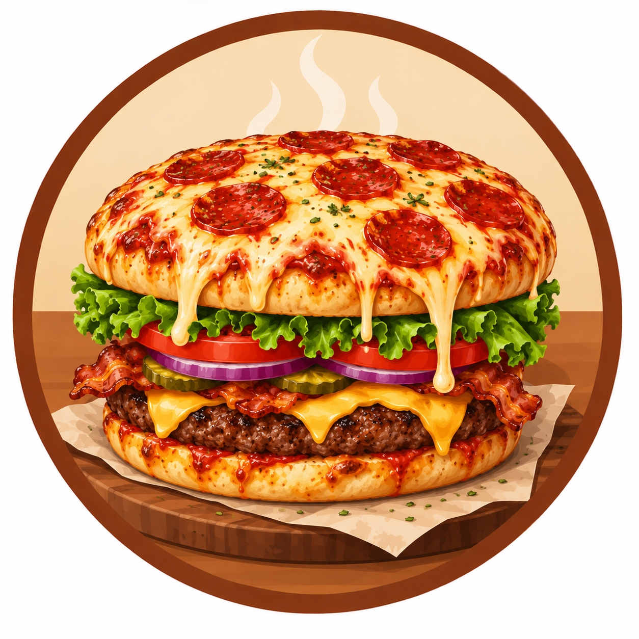 Óriás PizzaBurger
